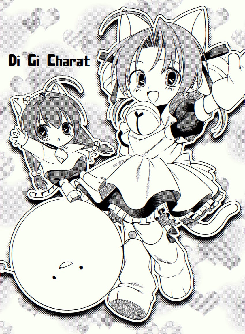 dejiko, puchiko, and gema (di gi charat) drawn by menma_(enaic31)