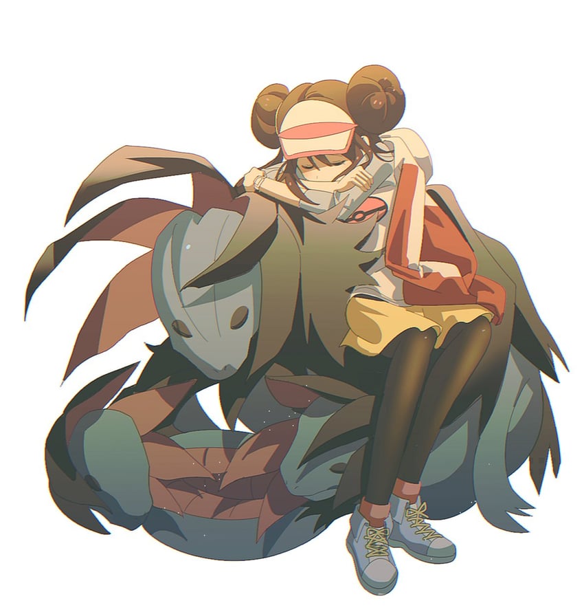 rosa and hydreigon (pokemon and 1 more) drawn by kkodle2