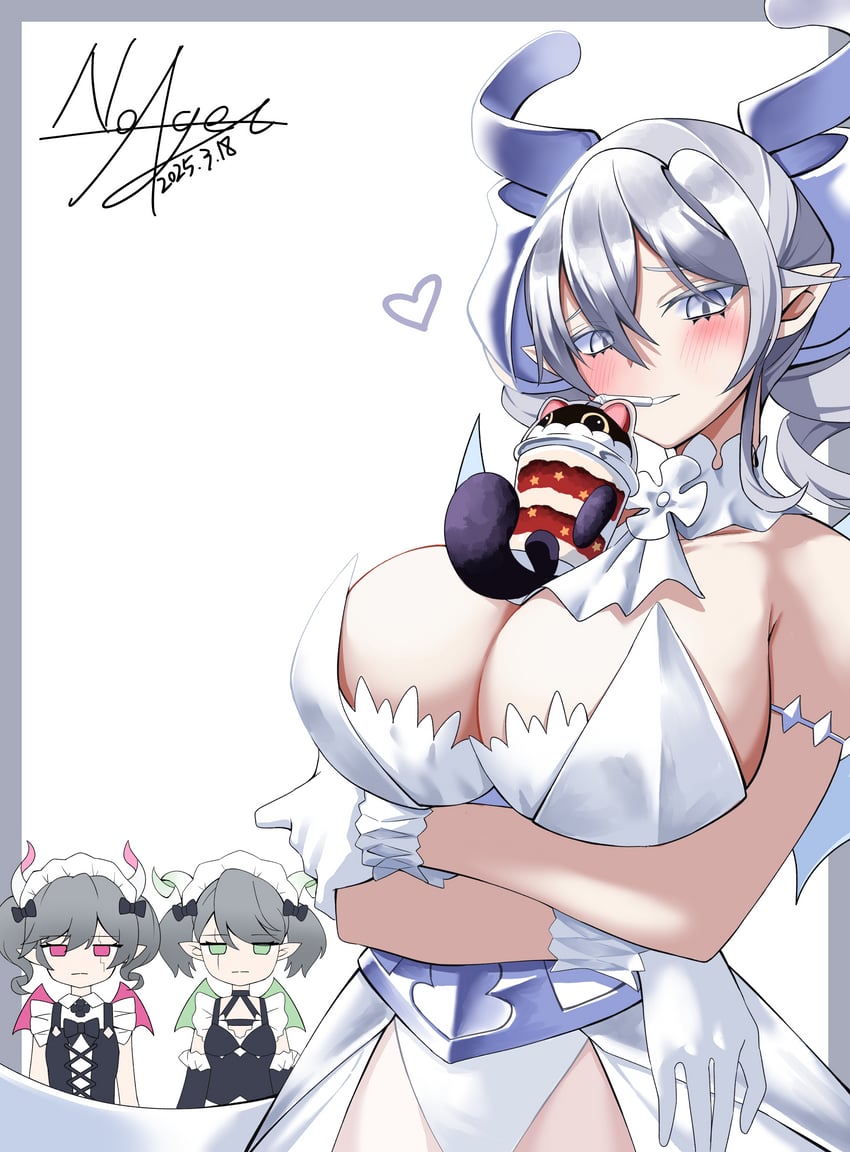 lovely labrynth of the silver castle, arianna the labrynth servant, arianne the labrynth servant, and cupsie yummy (yu-gi-oh!) drawn by noagen