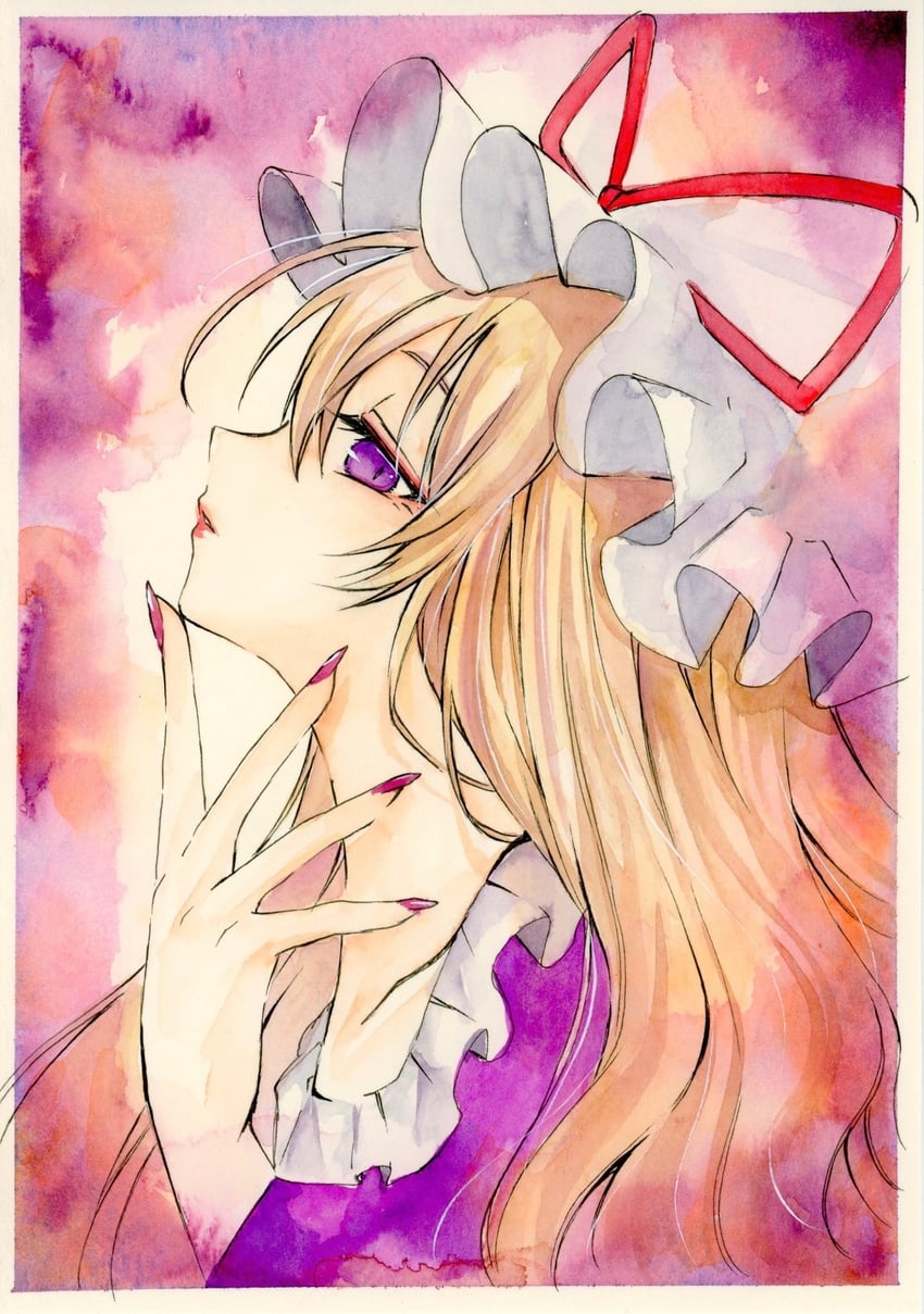 yakumo yukari (touhou) drawn by yuuki_hana_(jtnp5334)