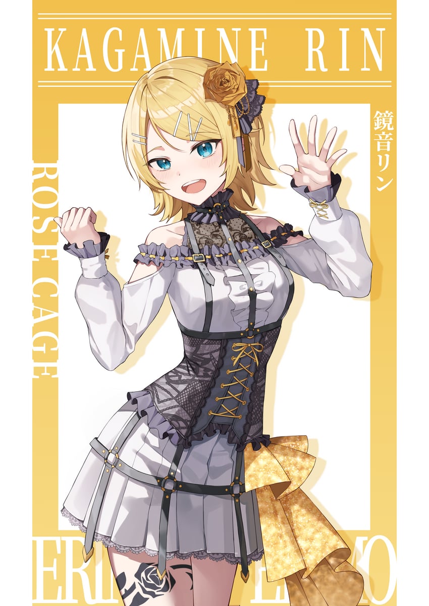 kagamine rin (vocaloid and 1 more) drawn by kuroiwa_(luzpilia_lh)