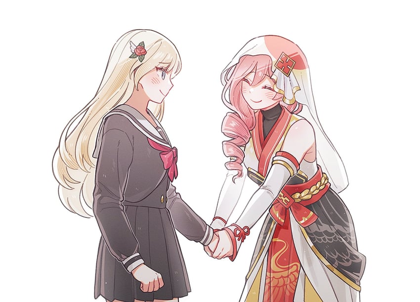 tsuruhime yachiyo and yumeoji fumi (shoujo kageki revue starlight and 1 more) drawn by wo_habum