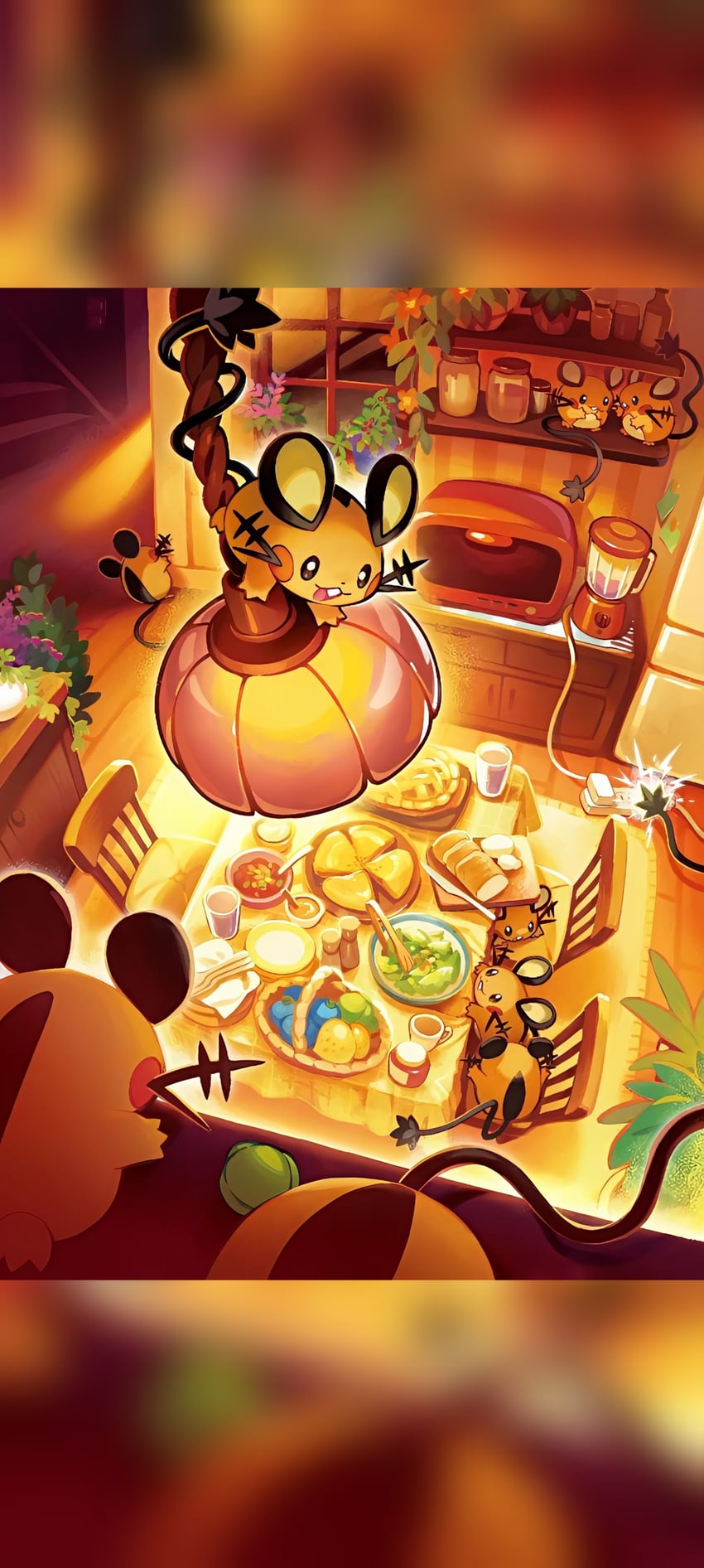 dedenne (pokemon and 2 more) drawn by kayama_taiga