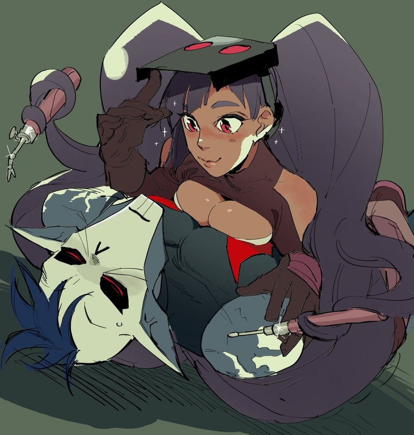 entrapta and hordak (she-ra and the princesses of power and 1 more) drawn by yutaka7