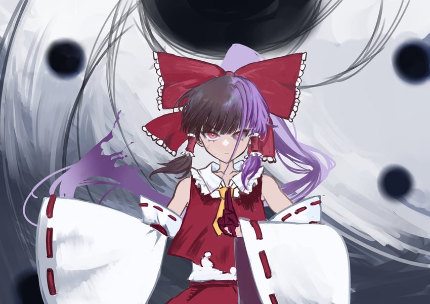 hakurei reimu (touhou and 1 more) drawn by noel_(pixiv5459099)