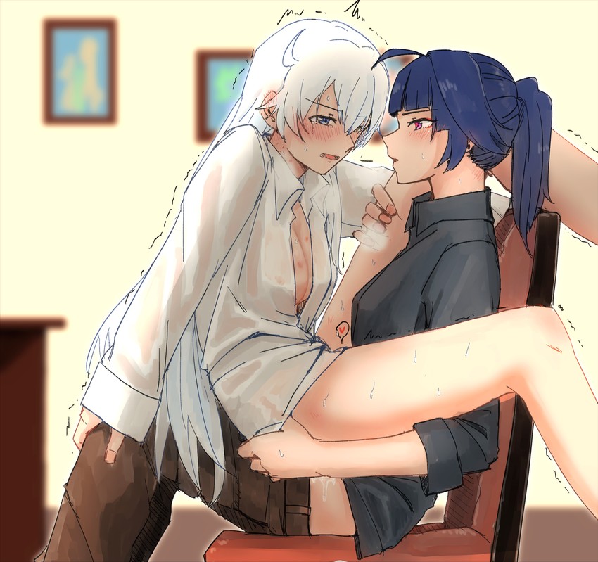 kiana kaslana and raiden mei (honkai and 1 more) drawn by mine_(4041997)