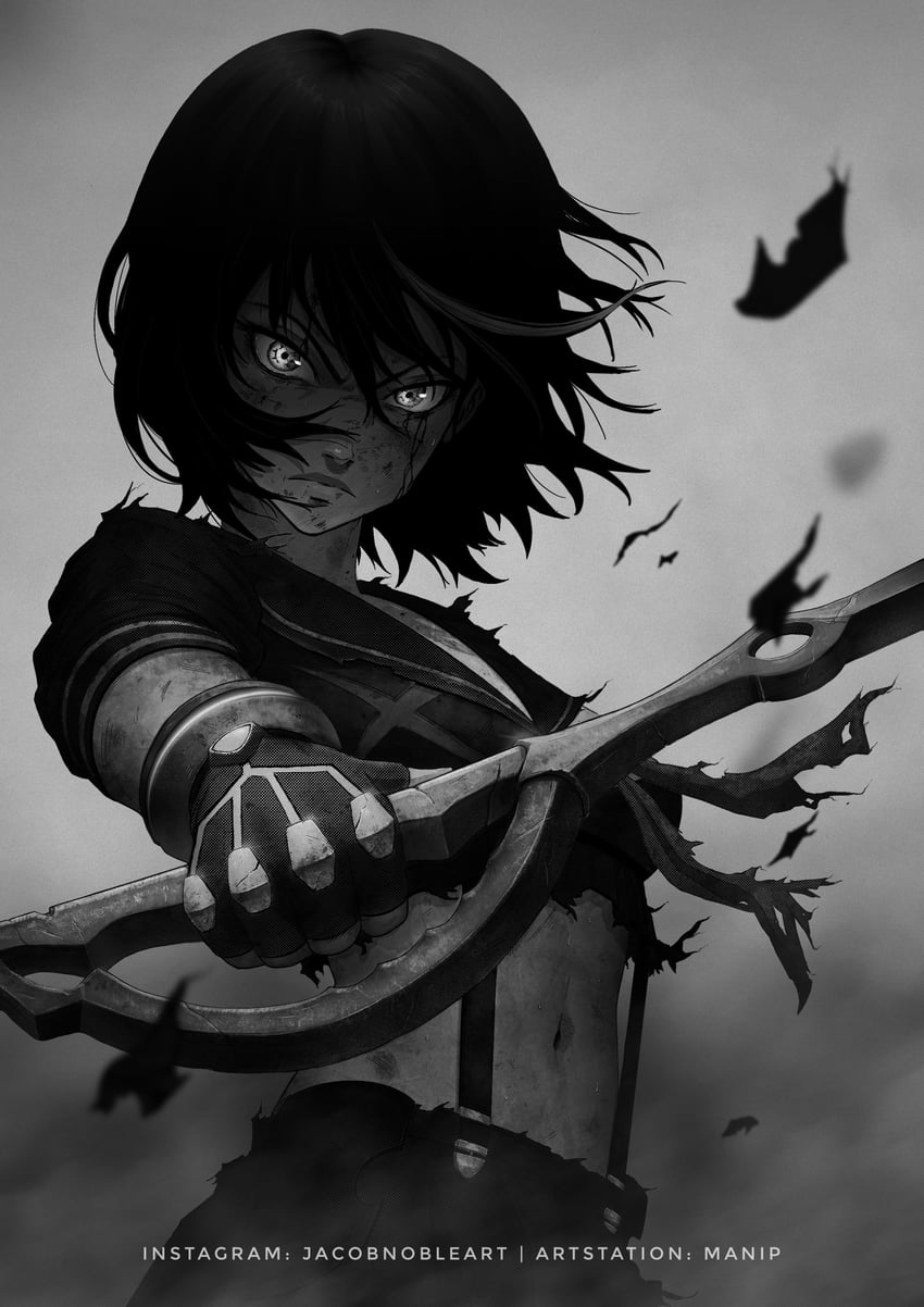 matoi ryuuko and senketsu (kill la kill) drawn by manip