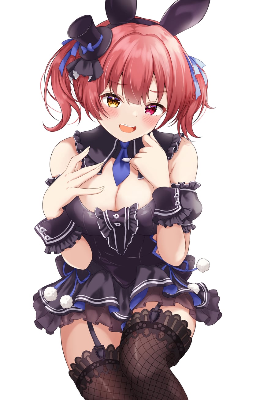 houshou marine and usada pekora (hololive) drawn by rinkaa_(lovelive765pro2)