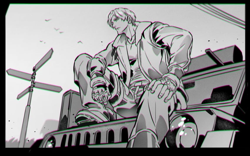 leon s. kennedy (resident evil and 1 more) drawn by umbrella_rpd