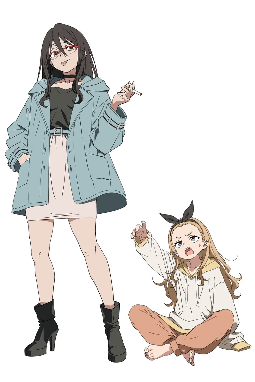 kurumi and nakahara mizuki (lycoris recoil) drawn by washu_junkyu