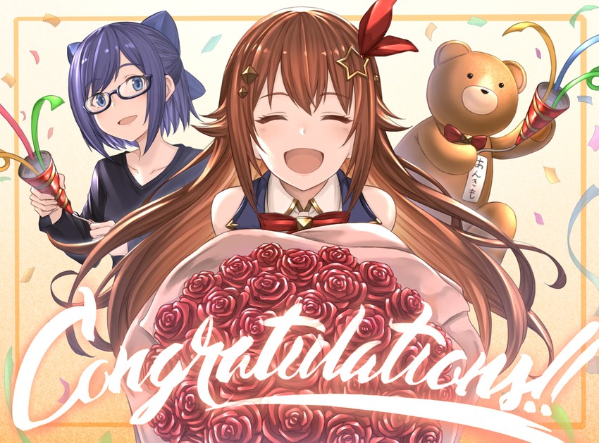 tokino sora, ankimo, and a-chan (hololive) drawn by tazaki_hayato