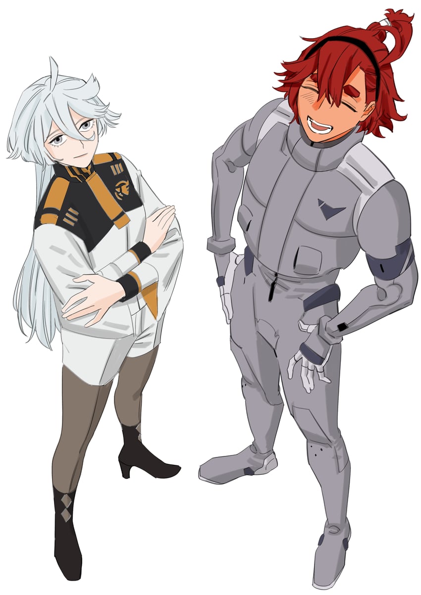 suletta mercury and miorine rembran (gundam and 1 more) drawn by snapagi