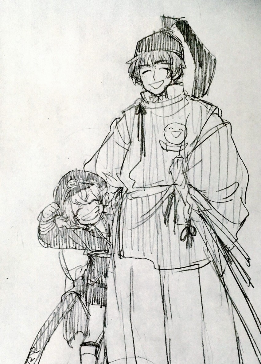 hotarumaru and ishikirimaru (touken ranbu) drawn by oimo_(red_15610)