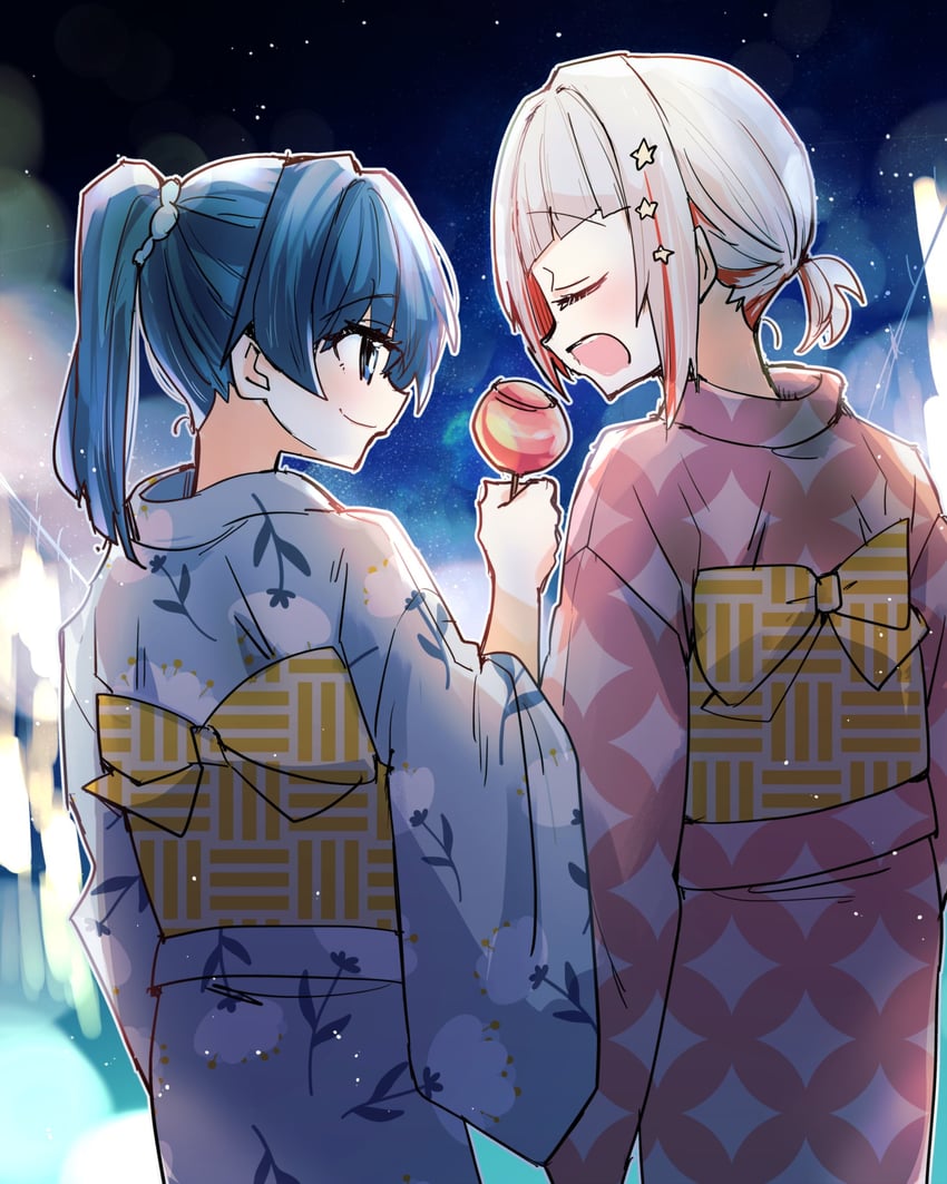 murano sayaka and yugiri tsuzuri (love live! and 1 more) drawn by kanduki_kamibukuro