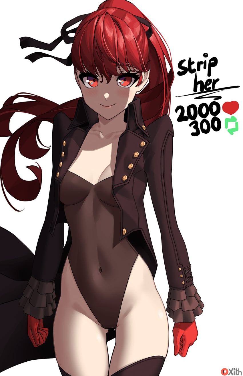 yoshizawa kasumi and violet (persona and 2 more) drawn by x_xith_x