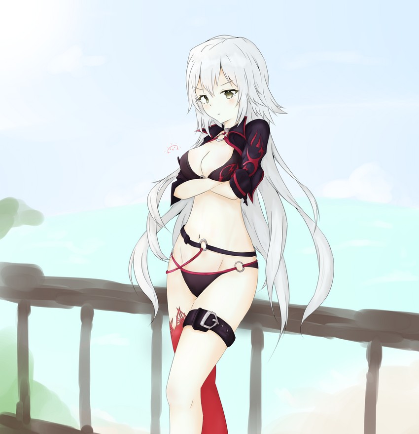 jeanne d'arc alter (fate and 1 more) drawn by clov3r