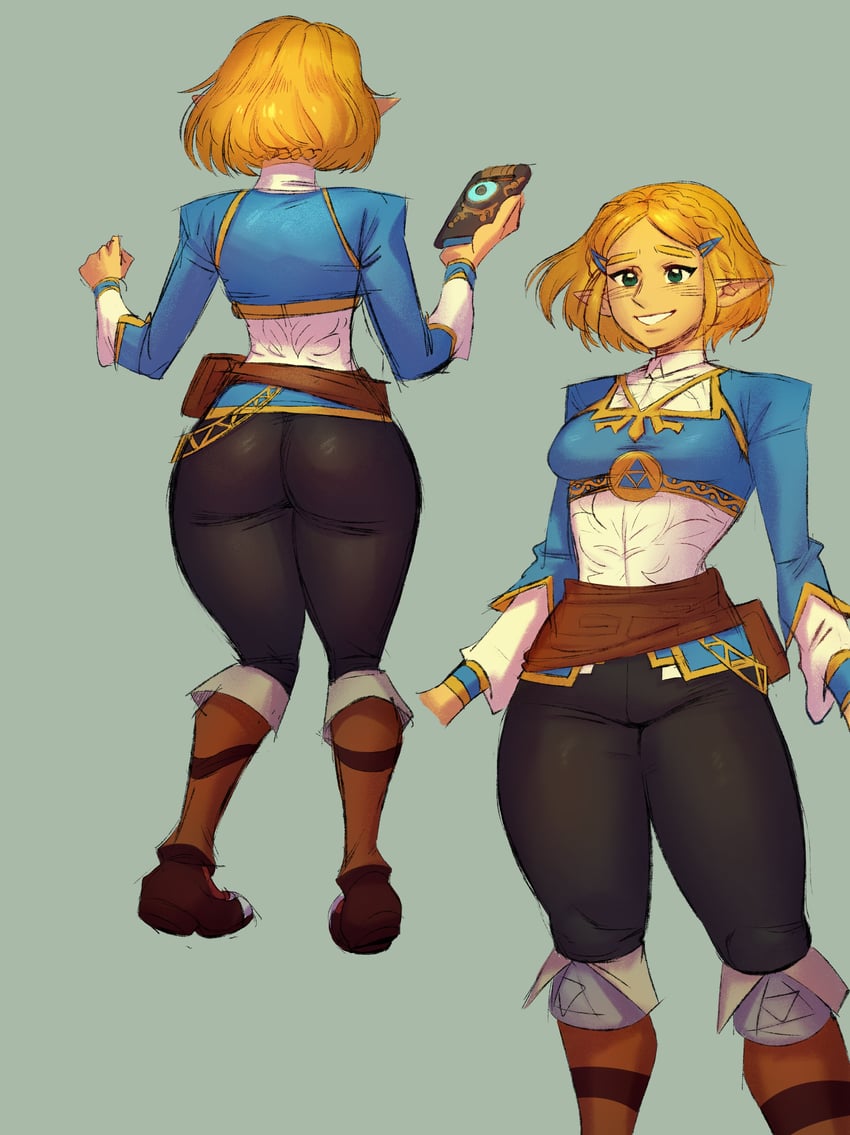 princess zelda (the legend of zelda and 2 more) drawn by pill6w