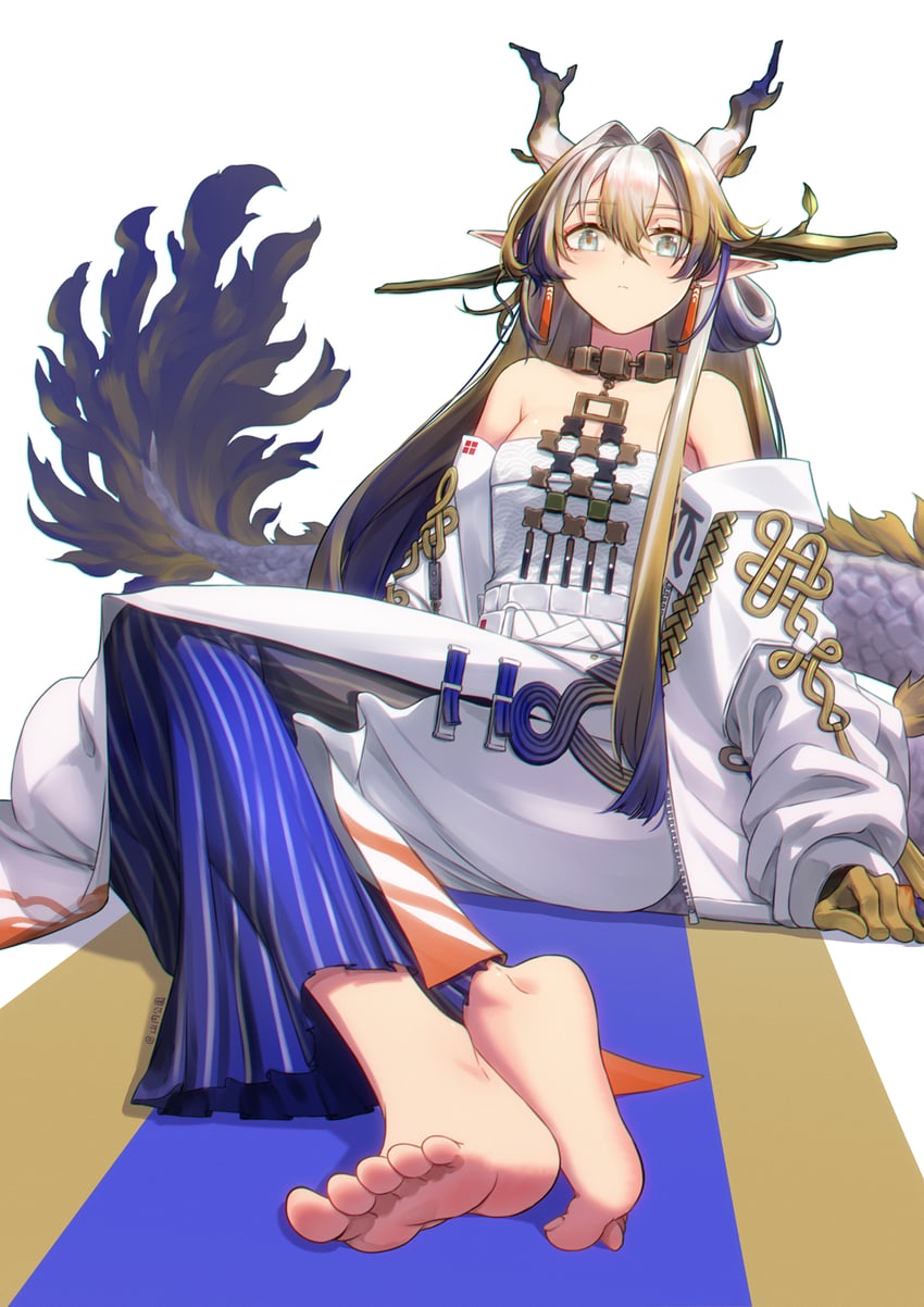 shu (arknights) drawn by yamauchi_(conan-comy)