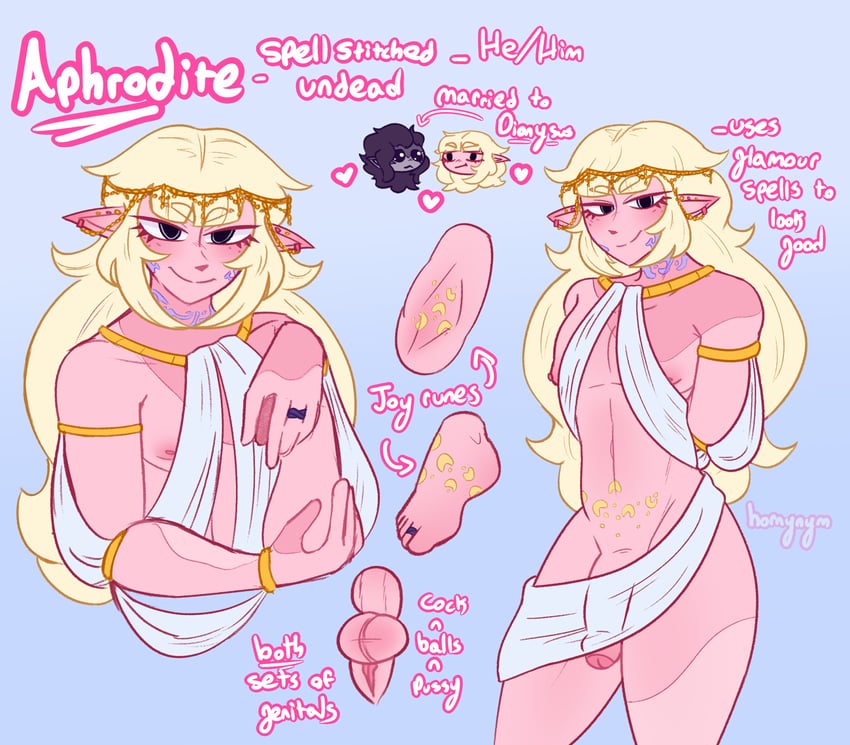 aphrodite (original) drawn by hornynym