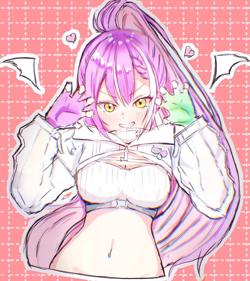 tokoyami towa (hololive) drawn by ponzu_(low_ponzu)