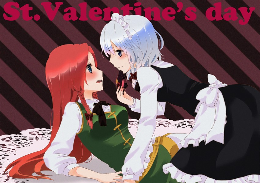 izayoi sakuya and hong meiling (touhou) drawn by chitose_(usacan)