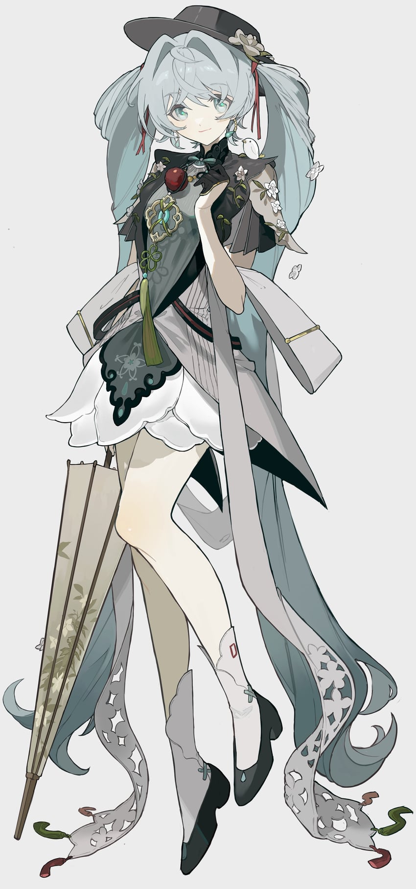 hatsune miku (vocaloid and 1 more) drawn by kaua