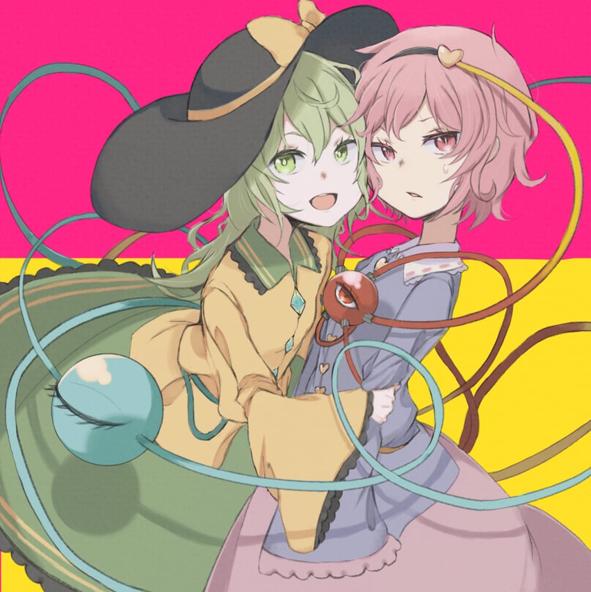 komeiji koishi and komeiji satori (touhou) drawn by ayahito_(aya10n)