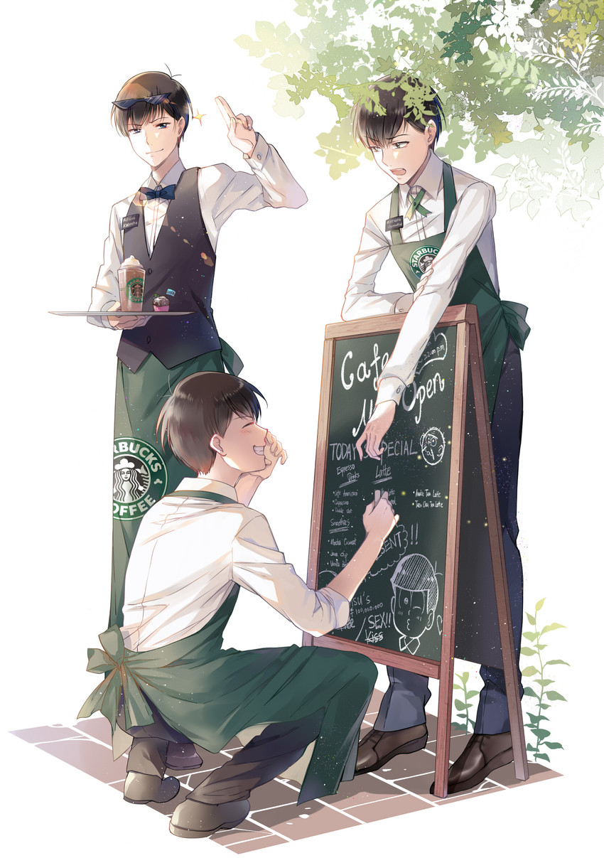 matsuno osomatsu, matsuno karamatsu, matsuno choromatsu, and hijirisawa shonosuke (osomatsu and 3 more) drawn by ekita_kuro