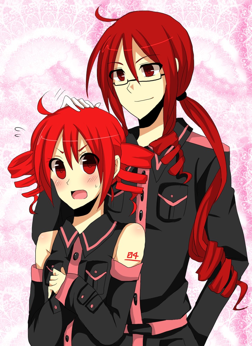 kasane teto and kasane ted (utau) drawn by sora_(kirara114)