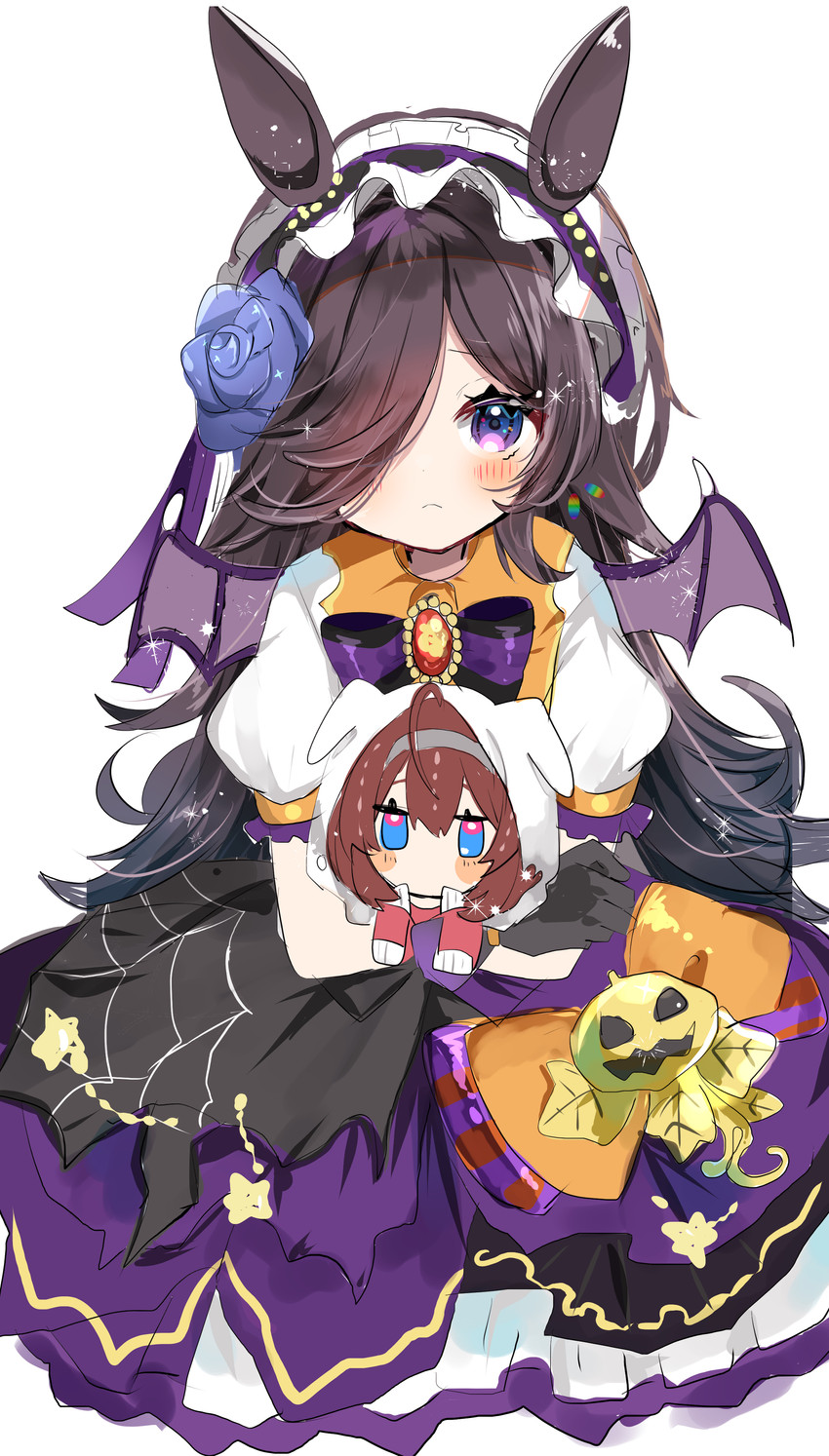 mihono bourbon and rice shower (umamusume) drawn by yuzukiyuno_(yunmu_g)