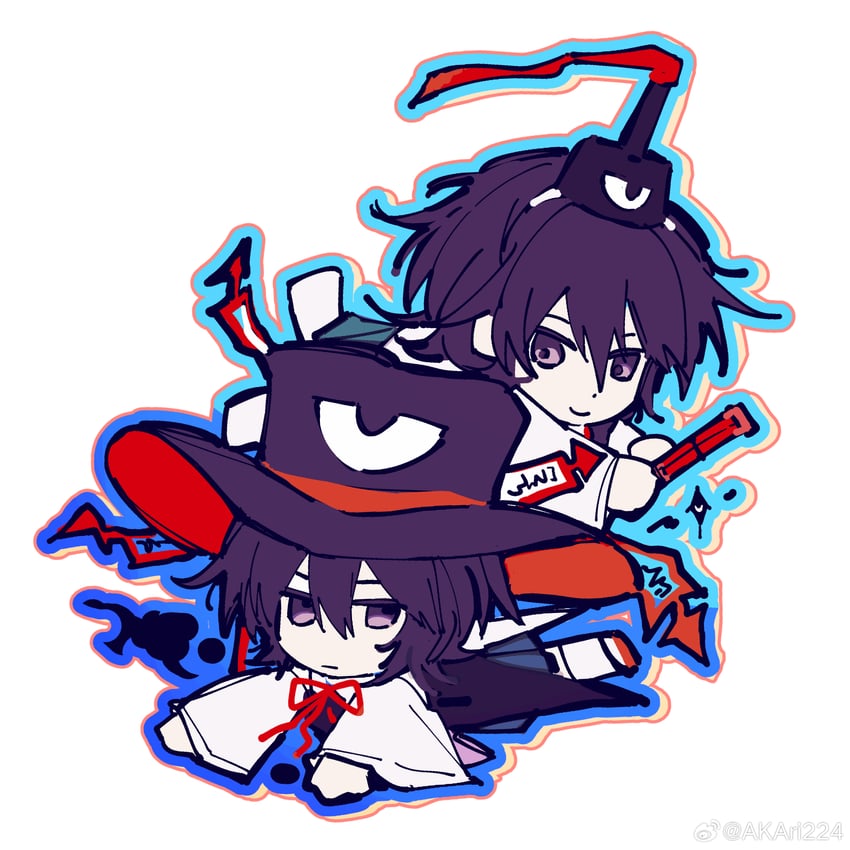 enraku tsubakura and senri tsurubami (len'en) drawn by oiviie