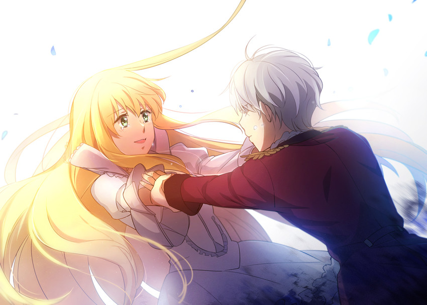 slaine troyard and asseylum vers allusia (aldnoah.zero) drawn by aki_(neyuki41028)