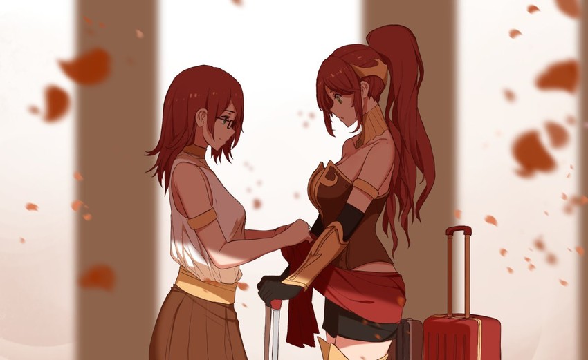pyrrha nikos and pyrrha nikos's mother (rwby) drawn by dishwasher1910