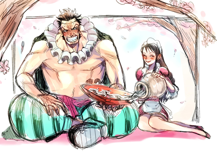 baby 5 and sai (one piece) drawn by muyukikiyoshi11521