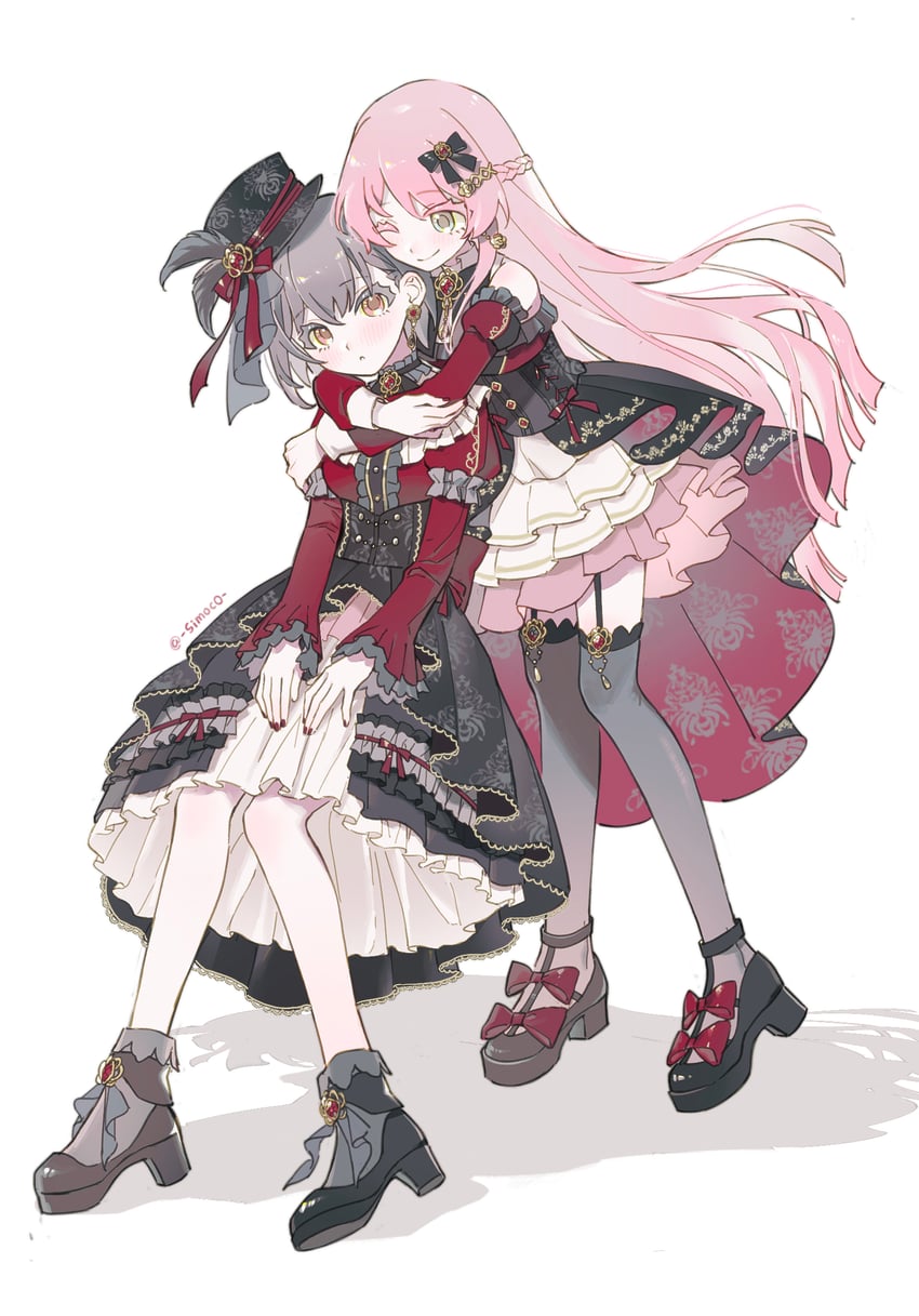 chihaya anon and takamatsu tomori (bang dream! and 1 more) drawn by simoco