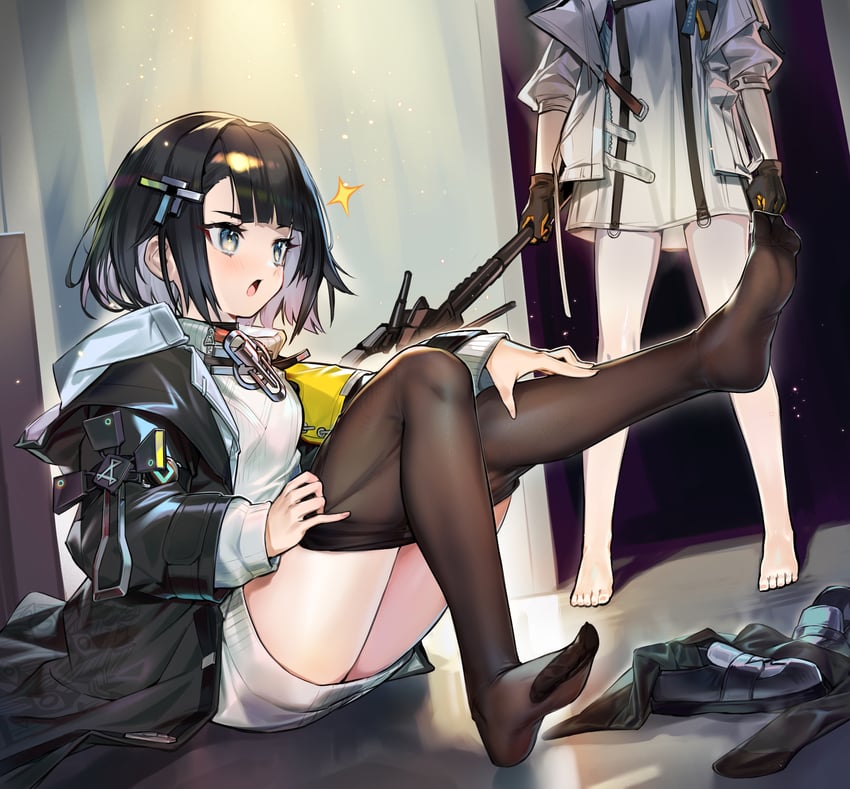 perlica, endministrator, and female endministrator (arknights and 1 more) drawn by moyume