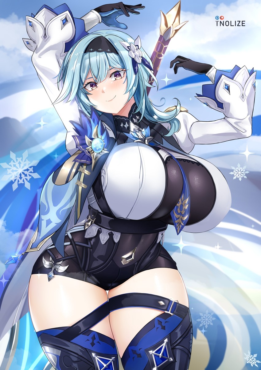 eula (genshin impact) drawn by tnolize