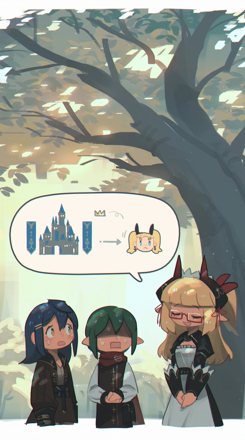 cressey, erynn, flareze, and wallace (original) drawn by porforever