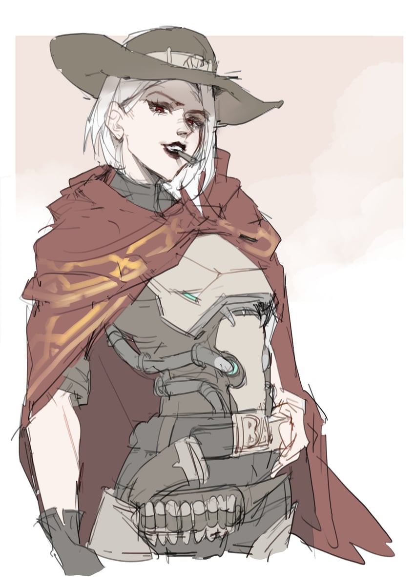 cassidy and ashe (overwatch and 1 more) drawn by 8lmcasv8