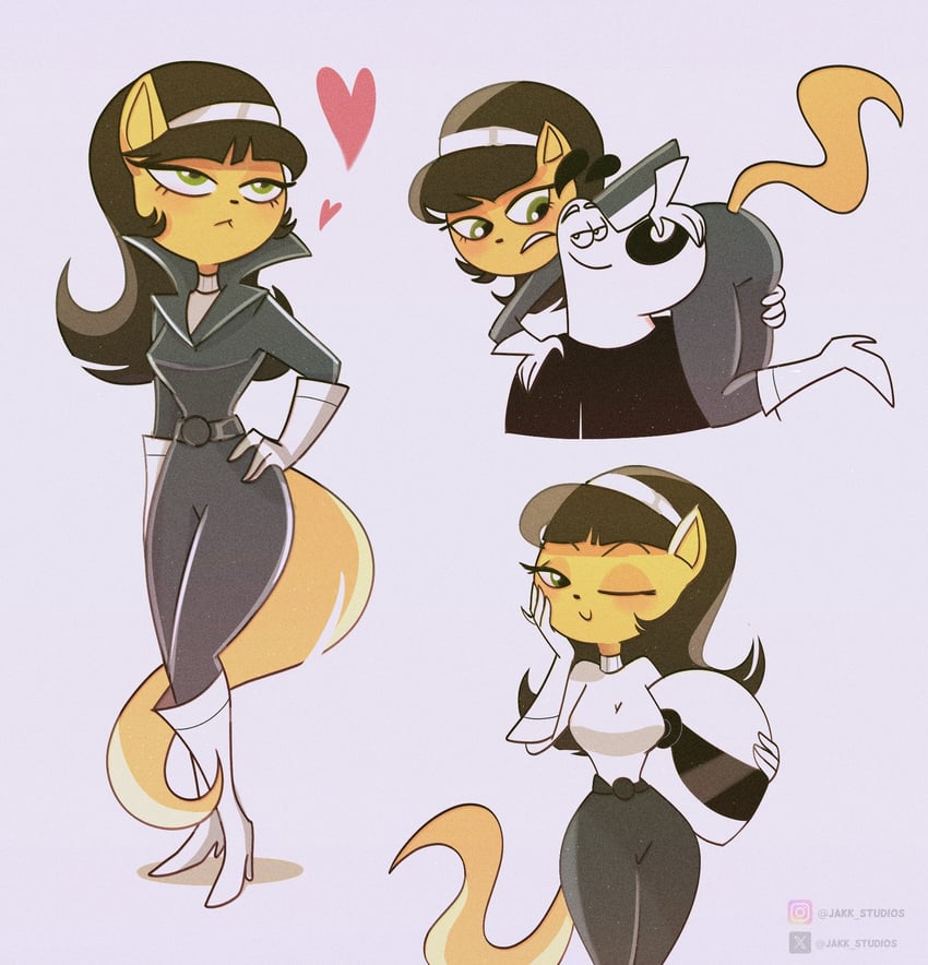 kitty katswell and dudley puppy (t.u.f.f. puppy) drawn by jacky_studios