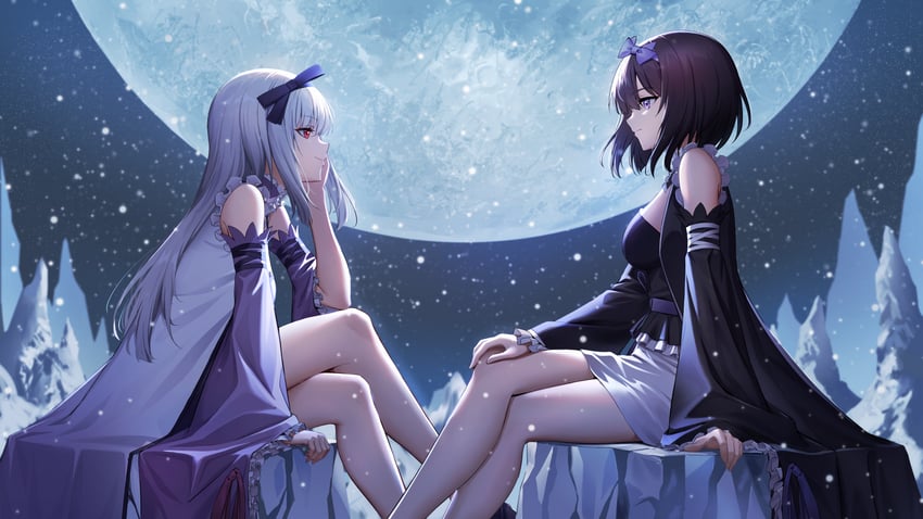 hayane fubuki and yukihime (shining and 1 more) drawn by sion_(9117)
