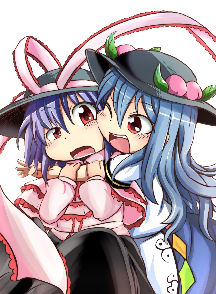 hinanawi tenshi and nagae iku (touhou) drawn by kokoperiiche