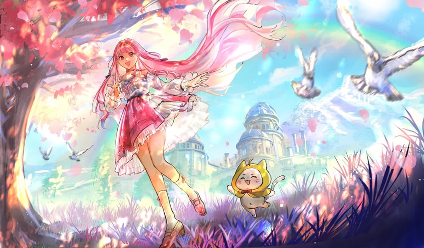 nikki, momo, and perfect start (nikki and 1 more) drawn by noco_(nocoli_jo)