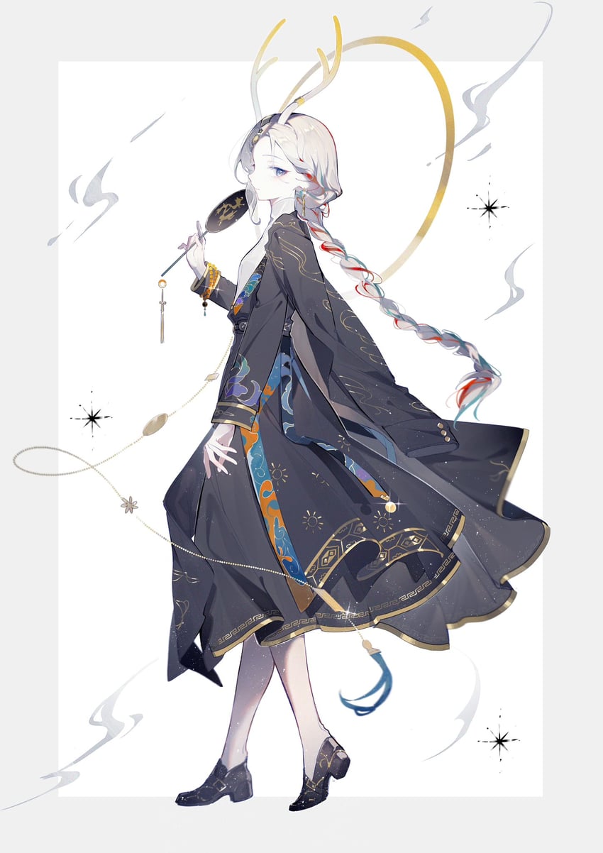 nine-colored deer (arknights and 1 more) drawn by qianqianjie