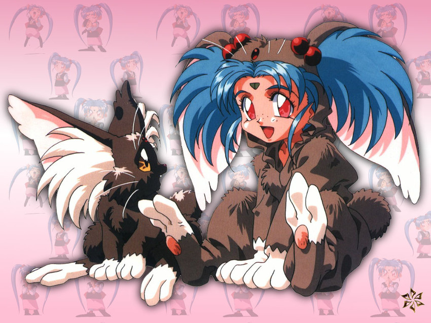 masaki sasami jurai and ryou-ouki (tenchi muyou!) drawn by kajishima_masaki