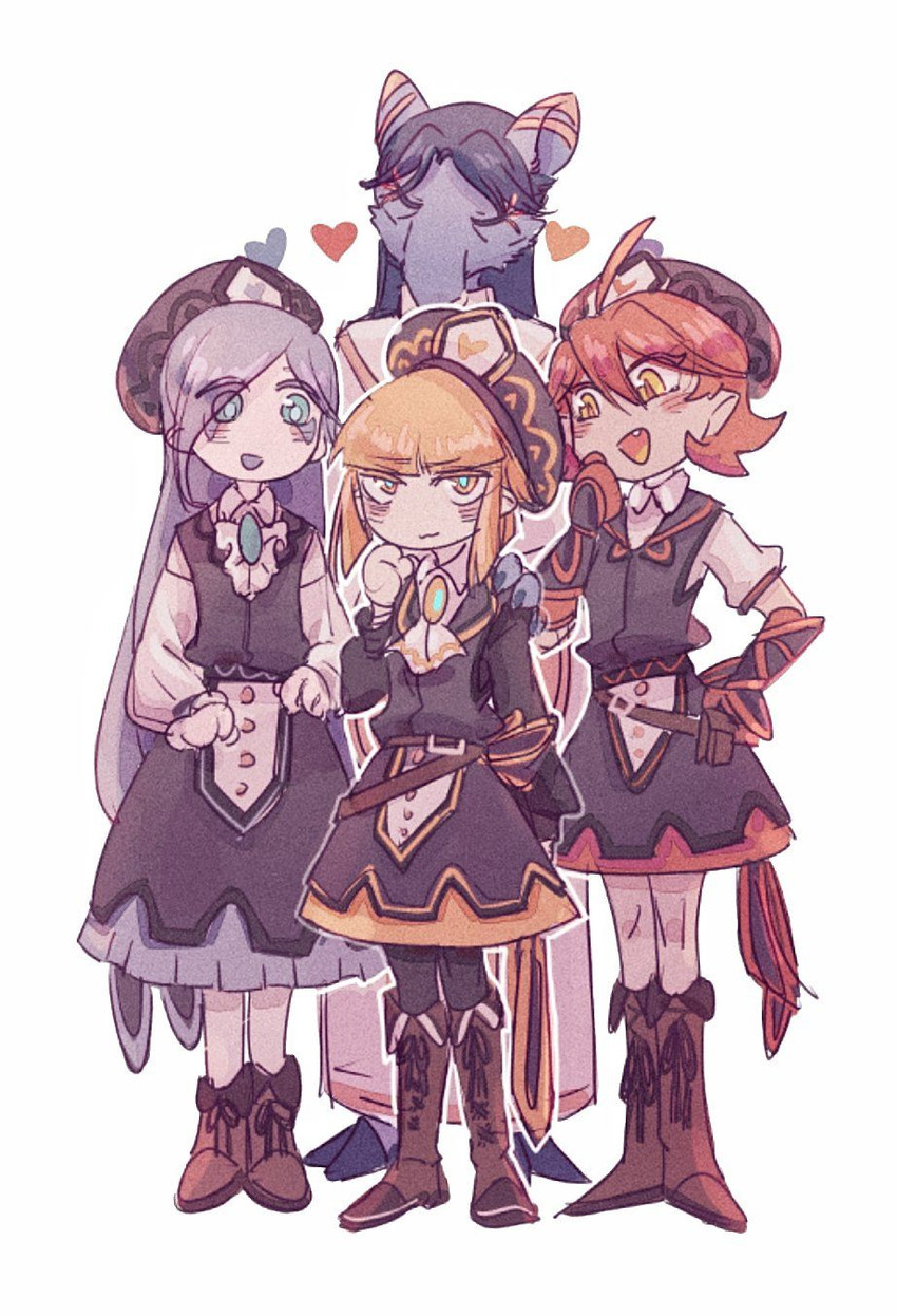 zan partizanne, francisca, hyness, and flamberge (kirby and 1 more) drawn by somayumi