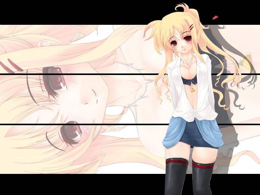 fate testarossa (lyrical nanoha and 1 more) drawn by frapowa