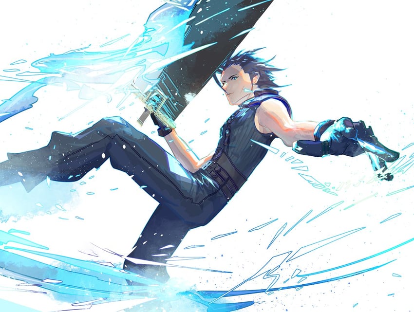 zack fair (final fantasy and 1 more) drawn by cofffee