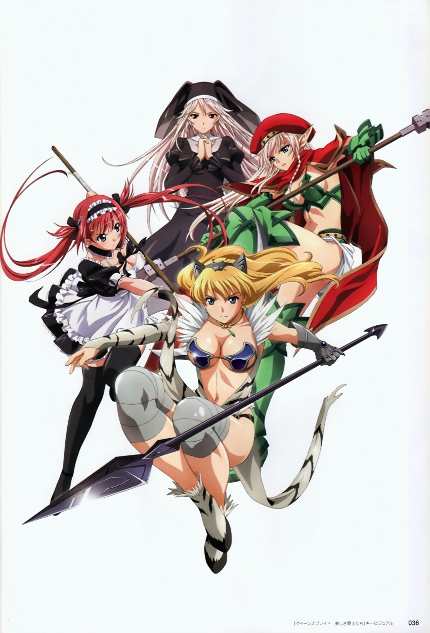 airi, alleyne, fighting master alleyne, elina, aldra, and 2 more (queen's blade) drawn by rin-sin