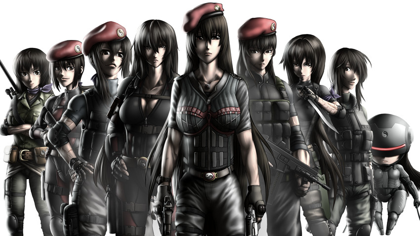 sendai hakurei no miko (original and 4 more) drawn by erodotosu, kongari_tokei, rion_(glayjirobass), samuimu, taikyoku_tsurugi, and yagami_(mukage)